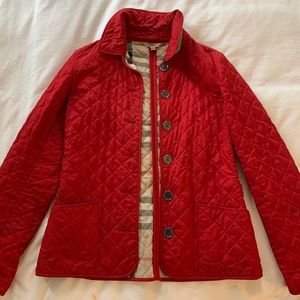 Burberry Quilted Red Jacket